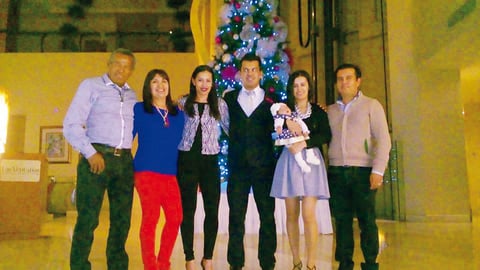 29122016 Carlos Bernardo, Yolanda, RocÃ­o, Carlos Francisco, Erika, Emma y Dorian.