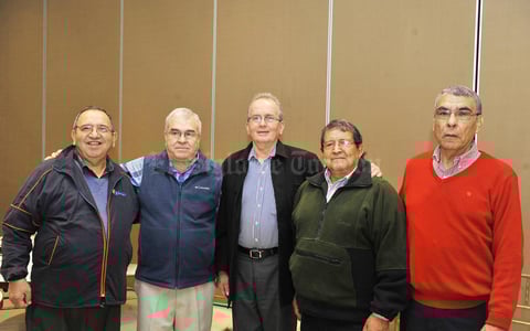 10012017 Salvador Sánchez, David Sada, Óscar Garza, Aurelio Rodríguez y Alfredo Rojas.