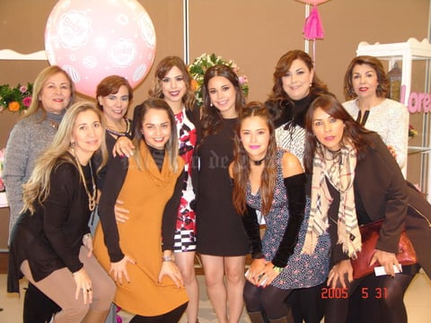 18012017 A PUNTO DE SER MAMá.  Gloria, Lorena, Jessica, Karen, Eli, Ana Karen, Paty, Mireya y Laura acompañaron a Erandy Lorena Molina de Arreola en su fiesta de canastilla.