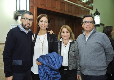 19012017 Gilberto Berlanga, María Elena Fuentes, Bertha Fuentes y Rafael Saucedo.