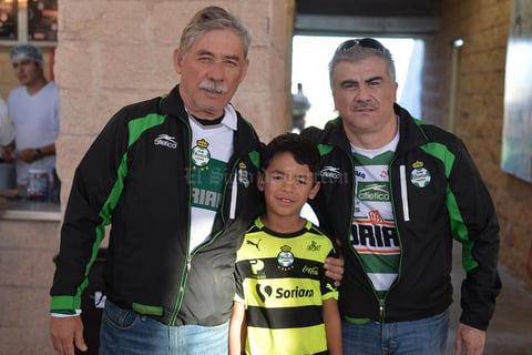 Carlos, Diego y Raúl