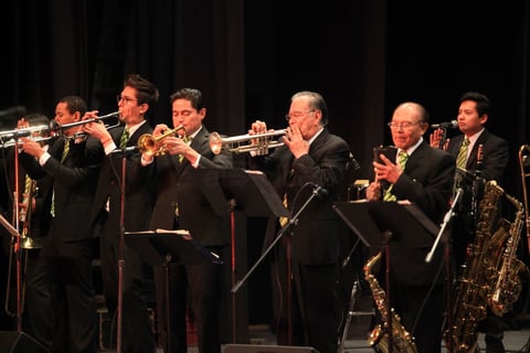 No estuvieron solos, pues compartieron escenario con la Orquesta de Beto Díaz.