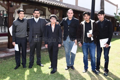 04022017 José Gabriel de Anda, Carlos Antonio Fernández, Clemente Rodríguez, Ángel Eduardo Luévanos, David Flores Lastra y Alejandro Fuentes.