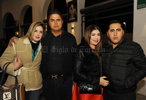05022017 EN PAREJAS.  Elizabeth, Carlos, Rosita y Ángel.