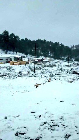 También amaneció nevado en Ciénega de la Vaca. (JUAN PALMA)