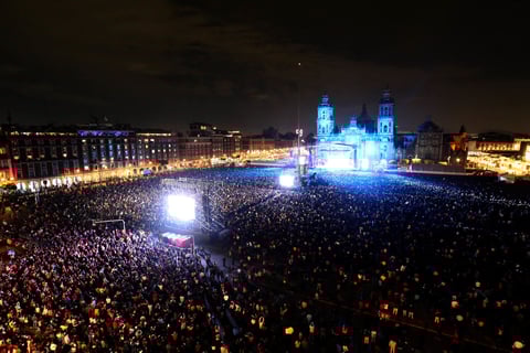 Al concierto asistieron 85 mil personas.