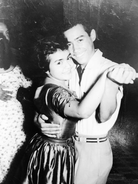 19022017 María de Jesús Oviedo con su esposo, Juan Vicente Méndez Ibarra, en 1958.