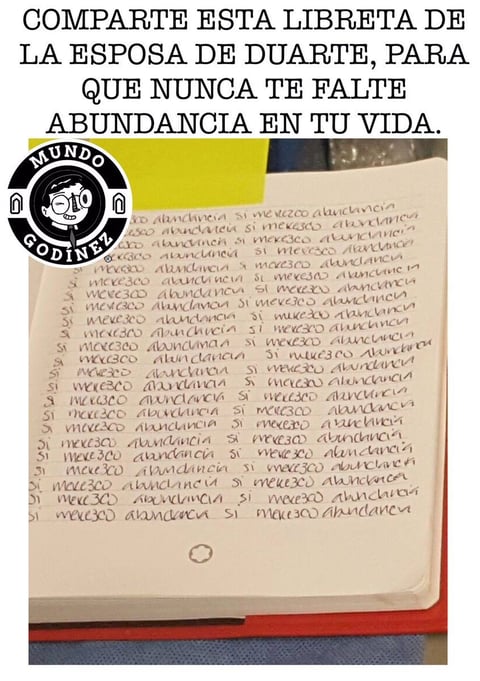 Diarios de esposa de Duarte desatan memes en 'abundancia'