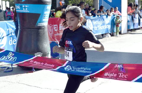 También los menores mostraron su capacidad atlética.