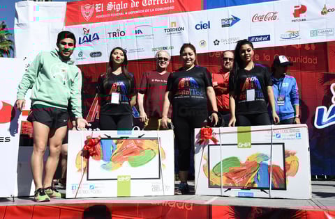 Pantallas fueron rifadas entre los participantes.