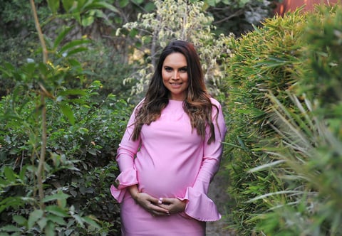 05032017 SERá MAMá EN ABRIL.  Alejandra Martínez espera la llegada de su bebé, por lo que se le organizó una fiesta de canastilla.