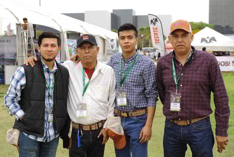 Julio Sánchez, Romulo Bonilla, Oswaldo Covarrubias y Víctor Fourcans