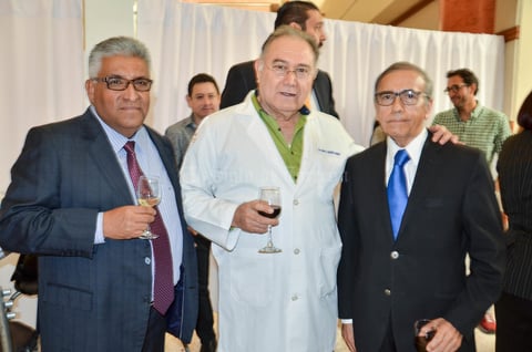 Andrés Ramírez, Ismael Treviño y Manuel Olhagaray