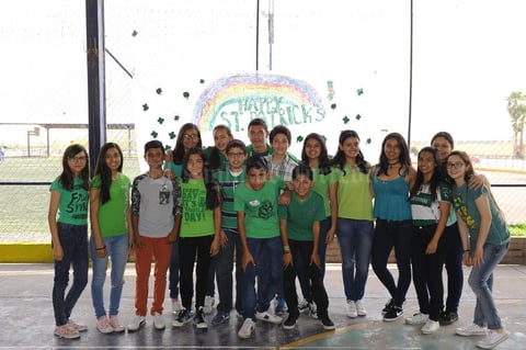 02042017 DíA DE SAN PATRICIO.  Alumnos del Colegio San Roberto.