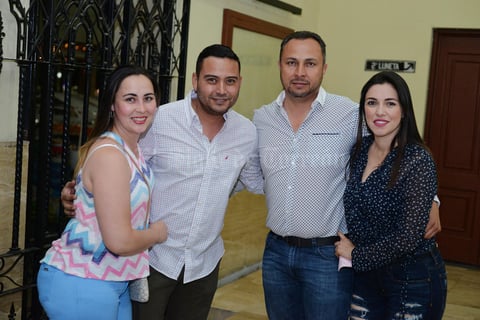 07042017 EVENTO CULTURAL.  Sandra, Víctor, Luis y Marisol.