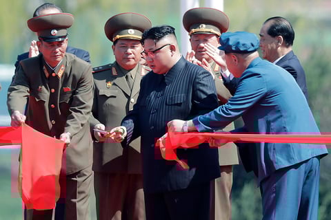 El líder norcoreano no ofreció discursos.