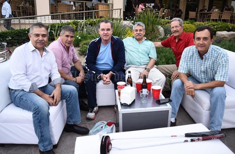 14042017 Rodolfo, Héctor, Rogelio, Iñaqui, Gerardo y Héctor.
