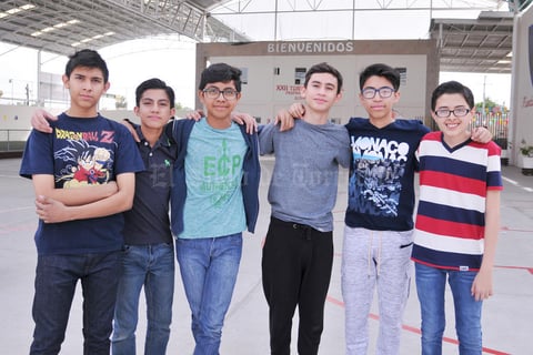 15042017 Diego, Sergio, Daniel, Óscar, Ary y Alejandro.