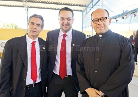 16042017 Juan Carlos Arias, Jorge Willy y Padre Jorge Silva.
