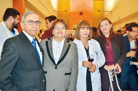 16042017 EN PRESENTACIóN.  Manuel Olhagaray, Mayela Ramos, María Luisa de la Rosa y Elisa Cobos.