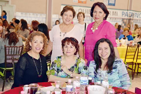 16042017 CONVIVEN.  Leticia, Lupita, Martha, Coco y Elba.
