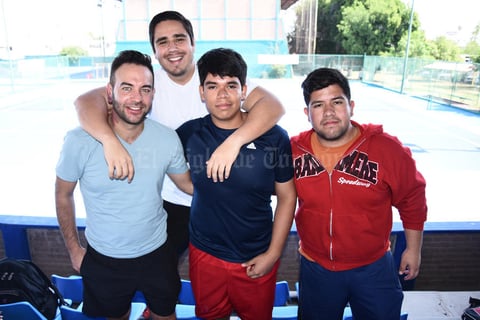 18042017 Ayrten Salas, Iván Sánchez, Jesús Cobos y Manuel Sáenz.