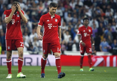 El Bayern quedó en inferioridad numérica para el tramo final.