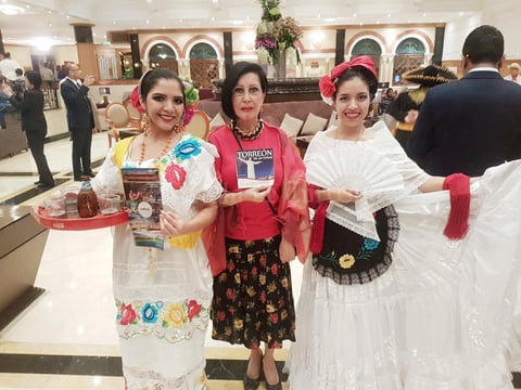 21042017 RECONOCIDA LABOR.  Doctora Imelda Ortiz de Widen en Estambul, Turquía, promoviendo la cultura, arte, turismo y gastronomía de Coahuila.