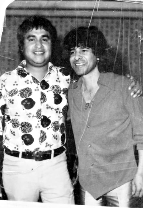 23042017 Jaime Montoya y Rigo Tovar en el Casino Leonístico en 1980.