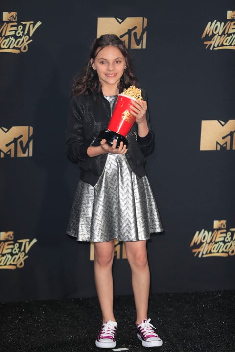 La española Dafne Keen ganó el premio al mejor dúo interpretativo por su labor en Logan.