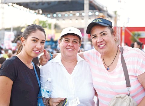 10052017 EN RECIENTE EVENTO.  Elba, María Elena y Gaby Martínez Aguado.