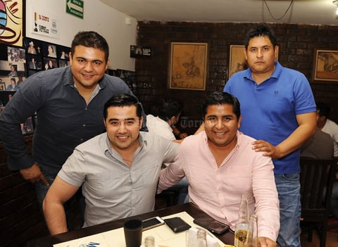 Alfredo, Ángel, Hugo y Edgar