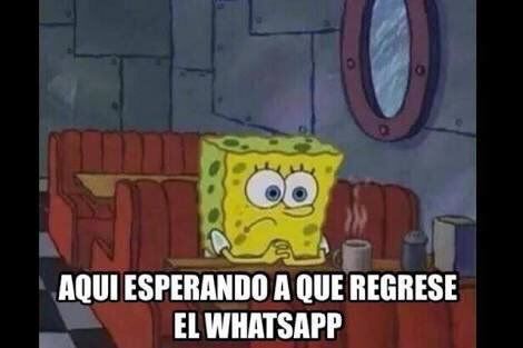 Caída de Whatsapp no se salva de los memes