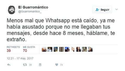 Caída de Whatsapp no se salva de los memes