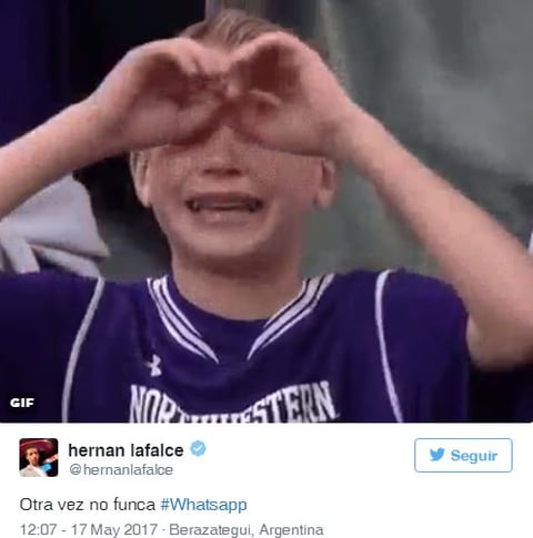 Caída de Whatsapp no se salva de los memes