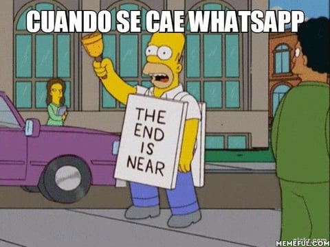 Caída de Whatsapp no se salva de los memes