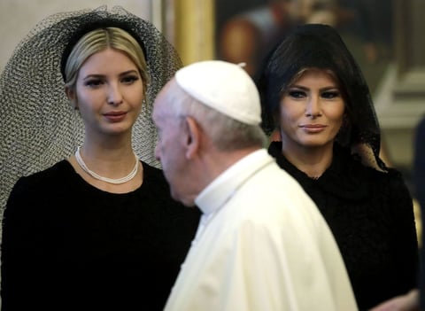 También estuvo su hija, Ivanka Trump.