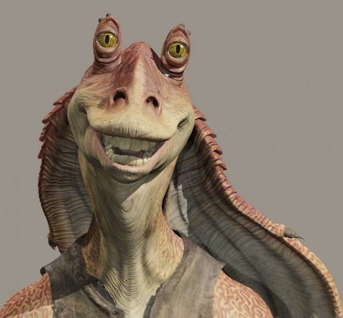 El desdén y desprecio de los fans de Star Wars hacia Jar Jar Binks es muy conocido... pero pocos saben que Lucas broméo con llamar al episodio II: La gran aventura de Jar Jar, durante un tiempo.