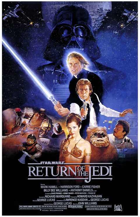 El primer título provisional de El retorno del Jedi fue Blue Harvest, en referencia a Red Harvest, la novela de 1929 que inspiró la película de culto Yojimbo, de gran influencia en Star Wars.