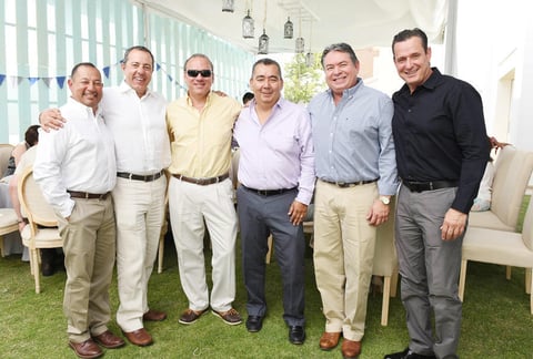 28052017 ENTRE AMIGOS.  Jaime, Mario, Edgar, Roberto, Bernardo y Yeyo.
