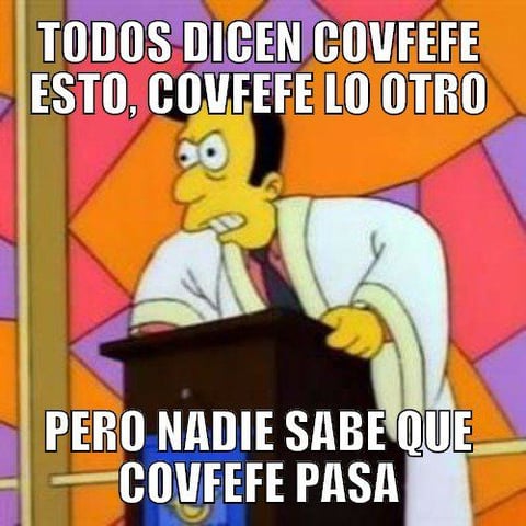 Los memes de covfefe, el error de Trump