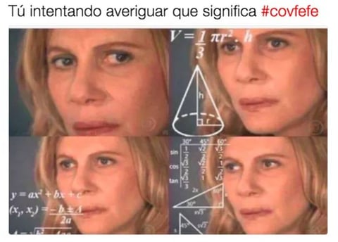 Los memes de covfefe, el error de Trump
