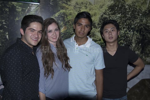 09062017 Luiz Felipe, Bárbara, Luna y Flavio.