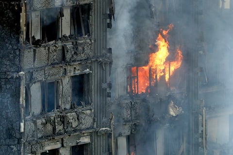 La Torre Grenfell de 24 pisos, en el barrio londinense de North Kensington, en el oeste de esta ciudad.