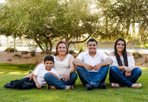 15062017 Adriana Ortega con sus hijos: Ivonne, Carlos y Héctor.