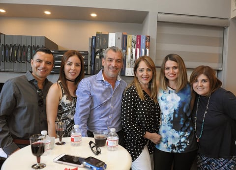 Héctor, Mary Carmen, Arturo, Alicia, Mónica y Selene