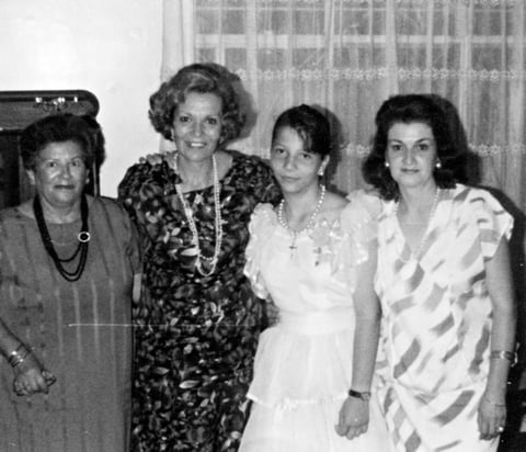 25062017 Ana María de la Fuente (f), Olivia de la Fuente y Dra. Lucia en 1984.
