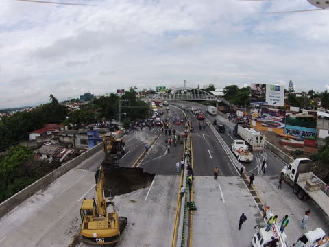 Así fueron los trabajos en la zona.