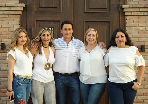 24072017 Ale Silveyra, María Elena Enríquez, Fernando Dacarett, Nancy Guajardo y Cecy Adame.