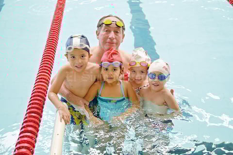 26072017 RICO CHAPUZóN.  Gaby, Nicolás, Héctor, Mía y Alejandro.